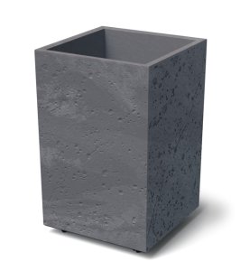 Květináč SIERRA SQUARE HIGH BETON EFFECT 38,5 cm - barva: marengo