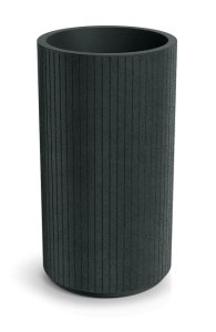 Květináč CORO ROUND HIGH 40 cm - barva: tmavě šedá
