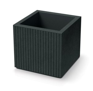Květináč CORO SQUARE 40 cm - barva: tmavě šedá