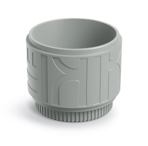 Květináč FOLKA ROUND 48 cm- barva: betonová šedá