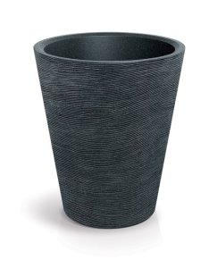 Květináč TUBRA ROUND 60 cm - barva: černý granit