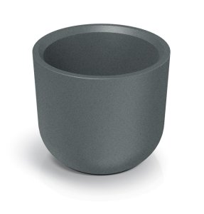 Květináč MOLTA ROUND HIGH 48 cm - barva: granitová šedá