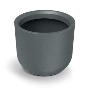 Květináč MOLTA ROUND HIGH 48 cm - barva: granitová šedá