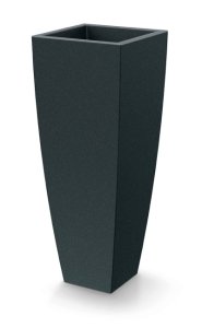 Květináč MOODA SQUARE HIGH 40 cm - barva: tmavě šedá