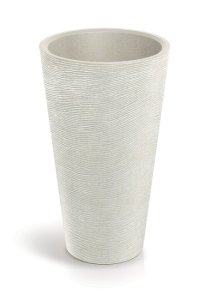 Květináč TUBRA ROUND SLIM 60 cm - barva: písková