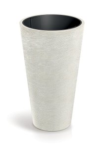 Květináč TUBRA ROUND SLIM 60 cm - barva: písková