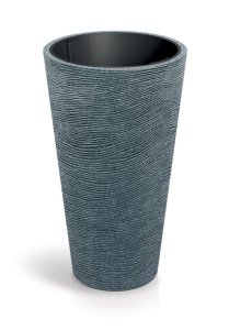 Květináč TUBRA ROUND SLIM 60 cm - barva: granit
