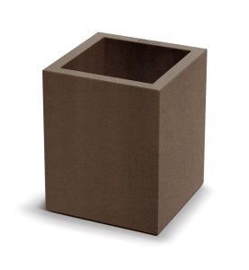 Květináč CUBLA SQUARE MIDL 29 cm - barva: rezavě hnědá