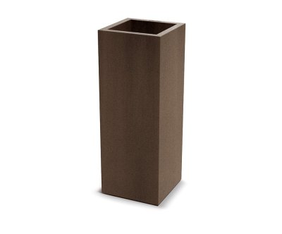 Květináč CUBLA SQUARE SLIM 29 cm - barva: rezavě hnědá