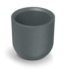 Květináč MOLTA ROUND HIGH 40 cm - barva: granitová šedá