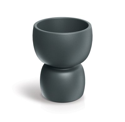 Květináč DUALA ROUND 30/25 cm - barva: grafit