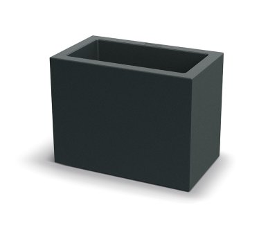 Květináč GENECA CASE 58 cm - barva: tmavě šedá