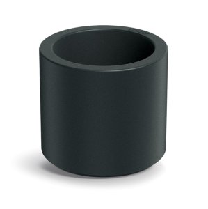 Květináč TUBLA ROUND 38 cm - barva: tmavě šedá