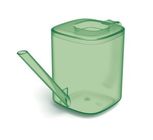 Konvička TUBI 1 l - barva: transparentní zelená