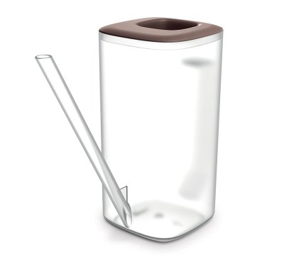 Konvička TUBI 1,6 l - barva: transparentní/marsala