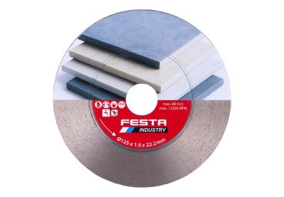 Kotouč diamantový FESTA INDUSTRY řezný 125x1,5x22.2mm