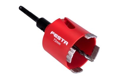 Korunka vrtací diamantová FESTA 72mm segmentová se stopkou SDS+ /M16