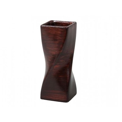 NG 076788th Váza X WOOD keramická matná v19cm 75x75x190