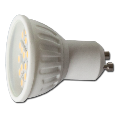 LED žárovka GU10 21xSMD 4.5W 3000-3500K - teplá bílá