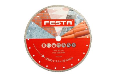 Kotouč diamantový FESTA TURBO 300x3. 3x25. 4mm