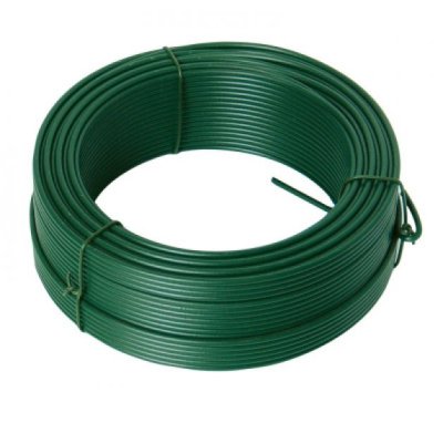 Napínací drát 3. 4mmx52M zelený PVC