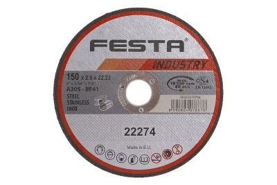 Kotouč řezný FESTA INDUSTRY na kov 150x2x22.2mm